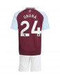 Aston Villa Amadou Onana #24 Domácí dres pro děti 2024-25 Krátký Rukáv (+ trenýrky)